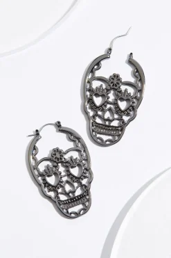 Skeleton Head Earrings