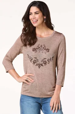 Sleek Stud Cross Top