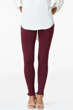 Slit Back Ponte Leggings