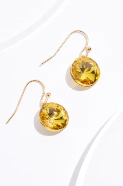 Small Glass Dangle Earrings
