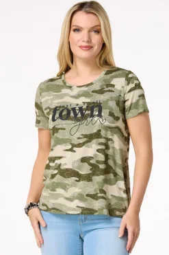 Small Town Girl Camo Tee