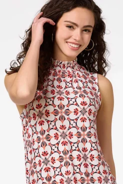 Smocked Floral Clover Top