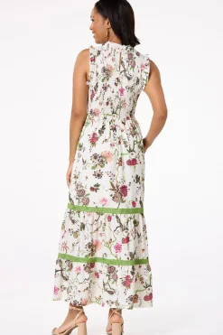 Smocked Floral Maxi Dress