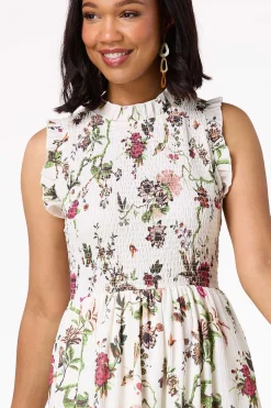 Smocked Floral Maxi Dress