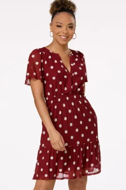 Smocked Polka Dot Dress