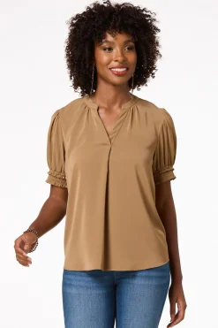 Smocked Sleeve Top