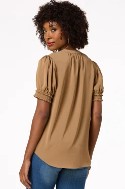 Smocked Sleeve Top