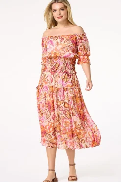 Smocked Sunrise Floral Top