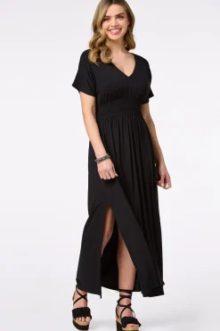 Smocked Waist Maxi Dress