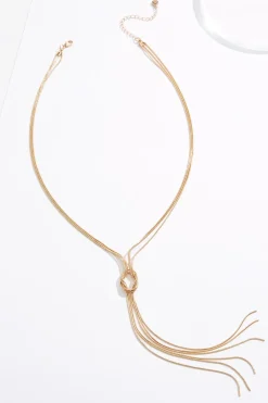 Snake Chain Knot Long Necklace