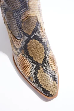 Snakeskin Tall Boots