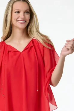 Solid Chiffon Capelet