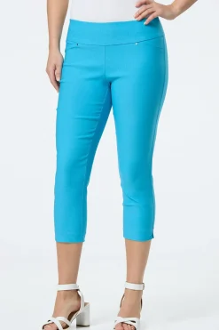 Solid Cropped Bengaline Pants