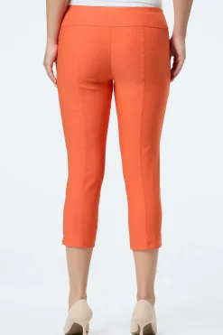 Solid Cropped Bengaline Pants