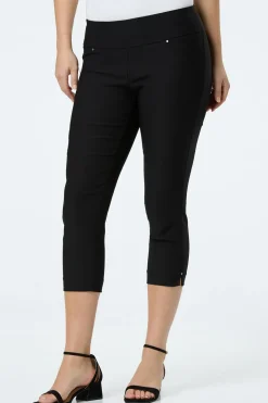 Solid Cropped Bengaline Pants