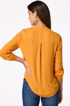 Solid Double Pocket Top