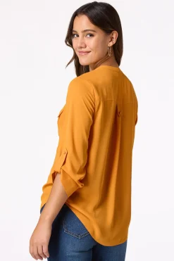Solid Double Pocket Top