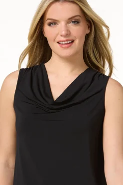 Solid Draped Front Tank