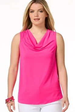 Solid Draped Front Tank