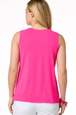 Solid Draped Front Tank