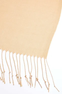 Solid Fringe Pashmina Scarf