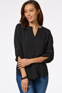 Solid High- Low Top