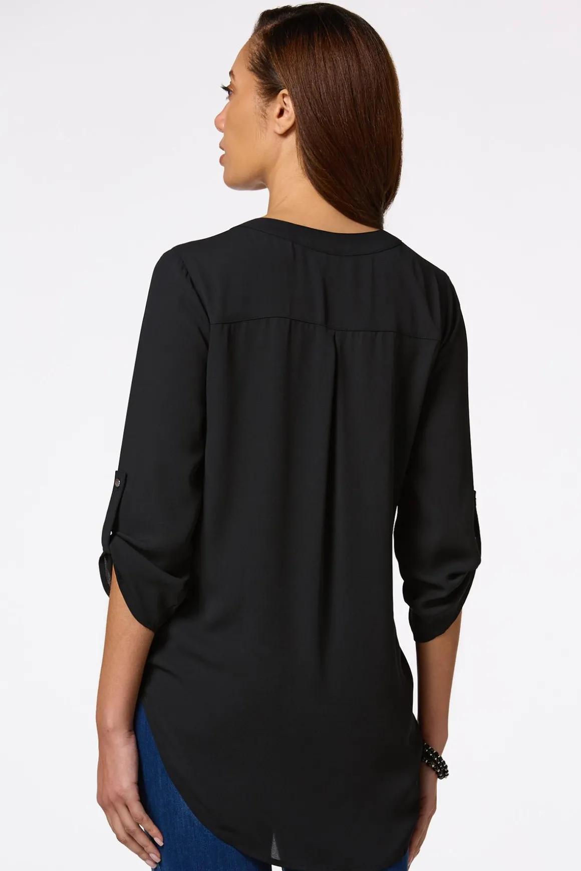 Solid High- Low Top