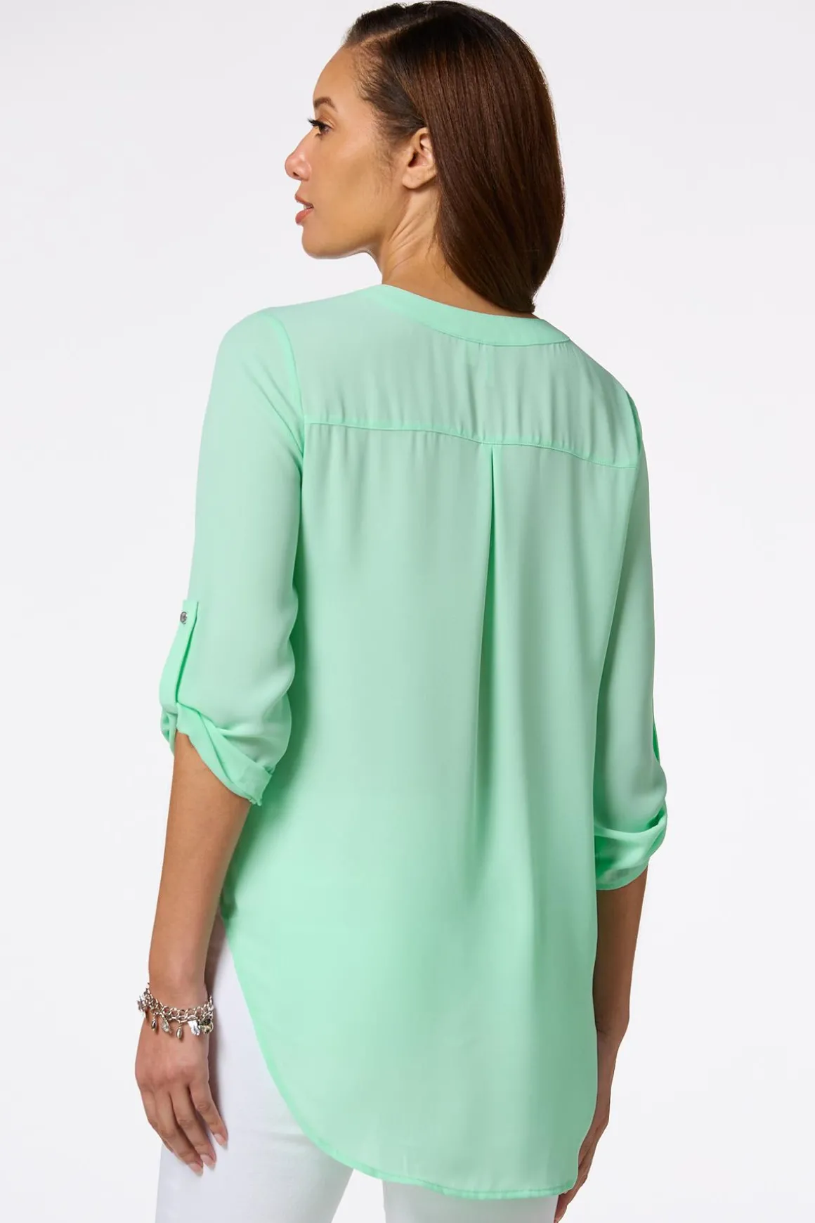 Solid High- Low Top