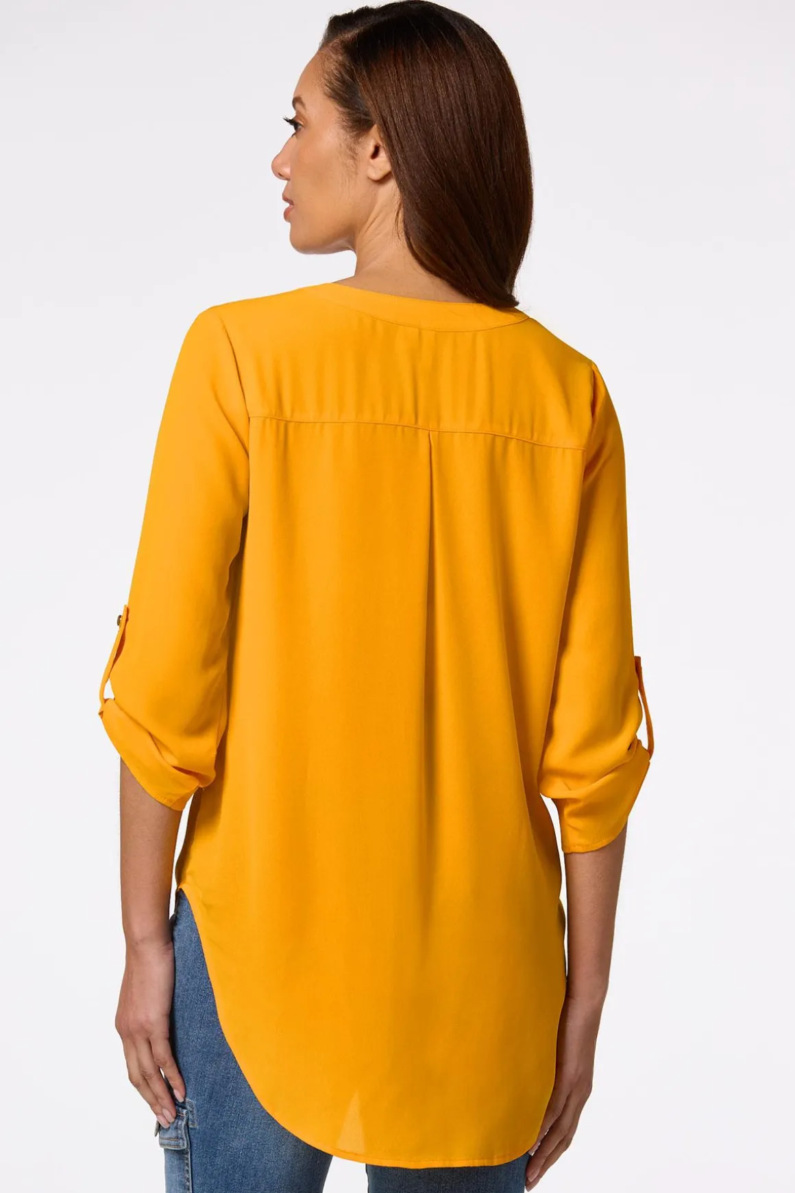Solid High- Low Top