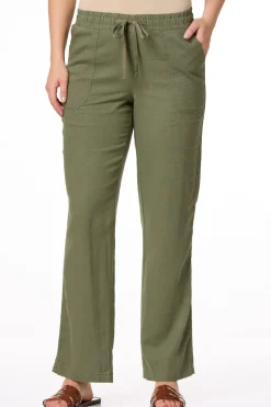 Solid Linen Beach Pants