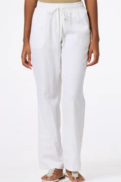 Solid Linen Beach Pants