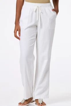 Solid Linen Beach Pants