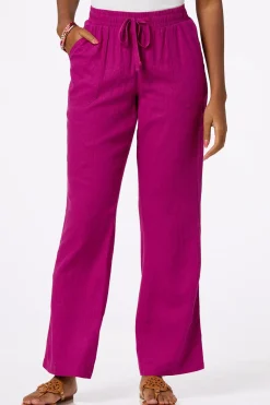 Solid Linen Beach Pants
