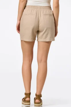 Solid Linen Beach Shorts