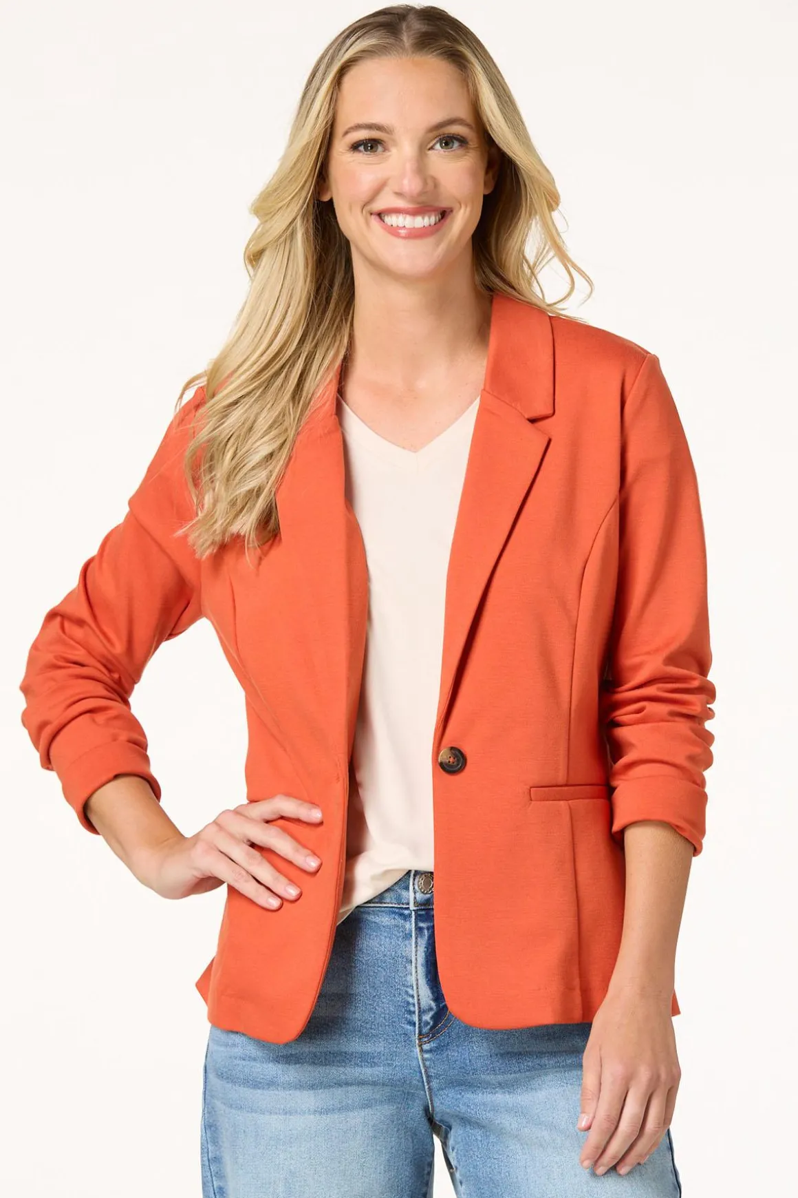 Solid Ponte Blazer