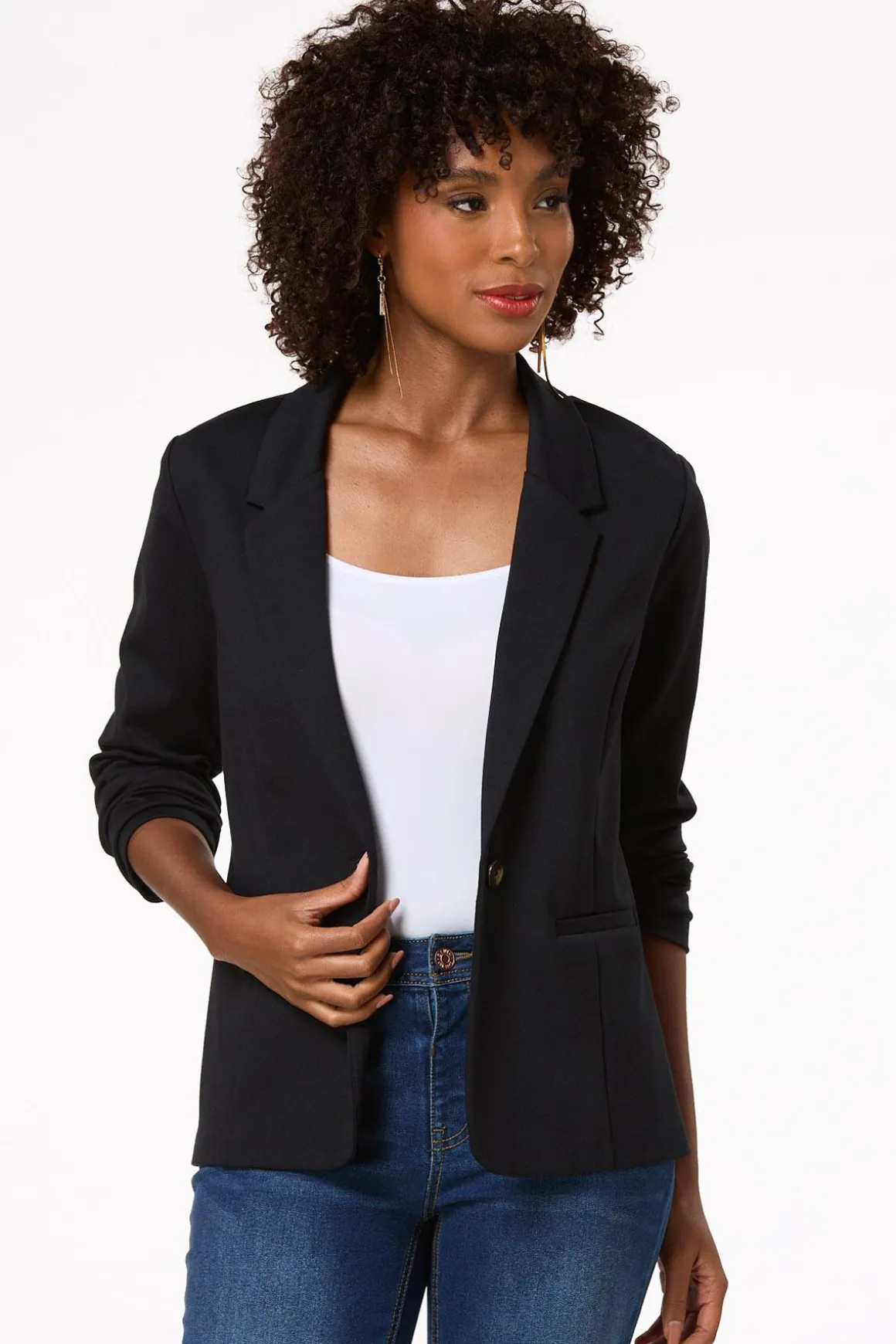 Solid Ponte Blazer