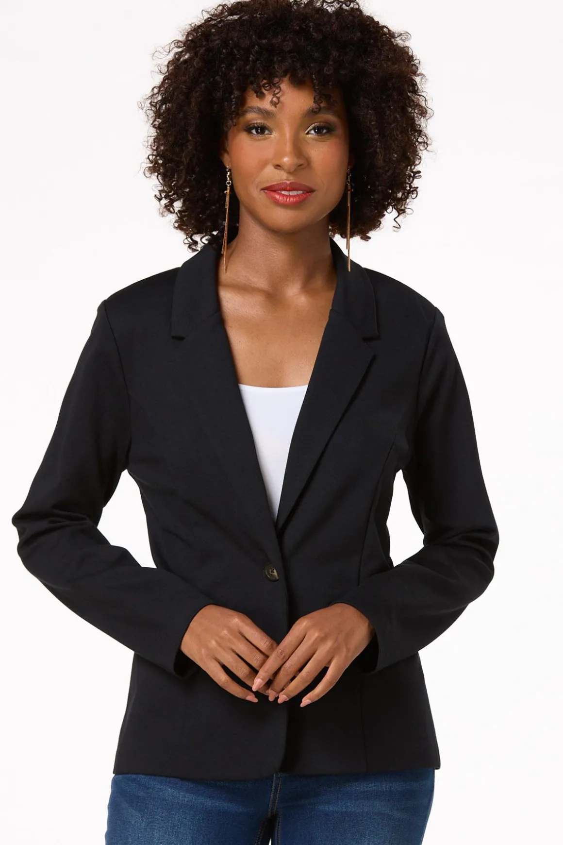 Solid Ponte Blazer