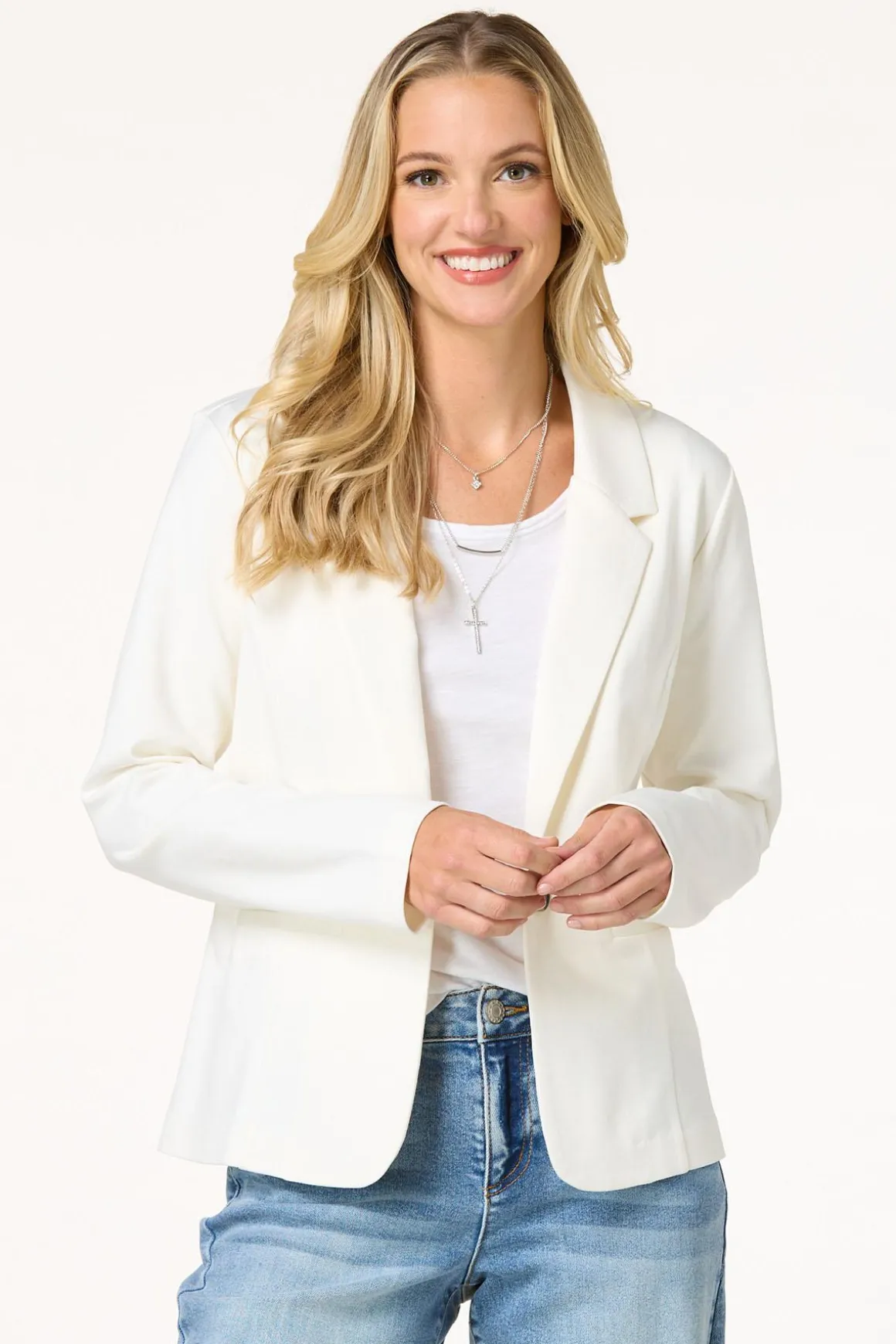 Solid Ponte Blazer