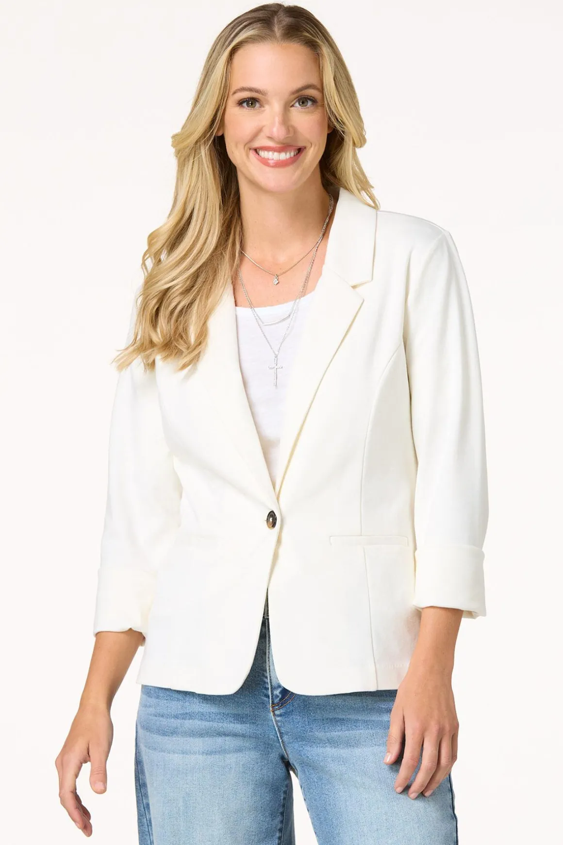 Solid Ponte Blazer