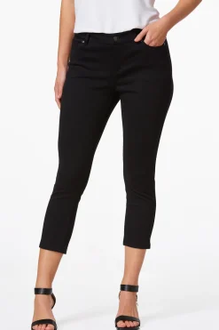 Solid Ponte Skinny Cropped Pants