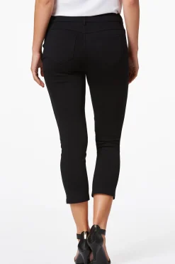 Solid Ponte Skinny Cropped Pants