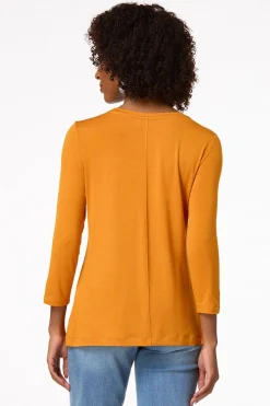 Solid Scoop Neck Top