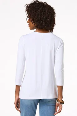 Solid Scoop Neck Top