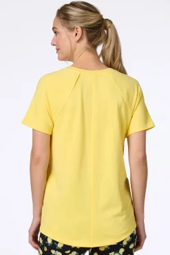 Solid Seamed Athleisure Top