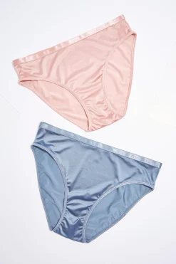 Solid Shiny Panty Set