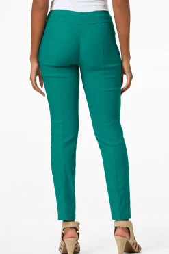 Solid Slim Pull- On Pants