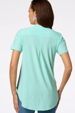 Solid Stretchy Knit Top