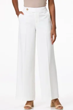 Solid Wide Leg Trousers