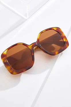 Square Tort Oversized Sunglasses