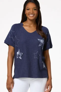 Starry Skied French Terry Top